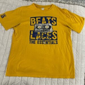 Adidas Beats Laces Essentials Def Jam Originals 1984 T Shirt Size Yellow Graphic